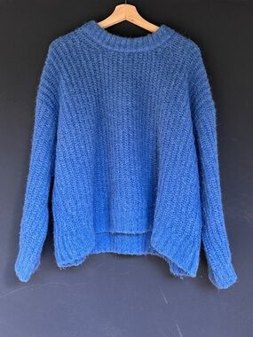Sezane Jose Jumper Azure Blue - Size XXL